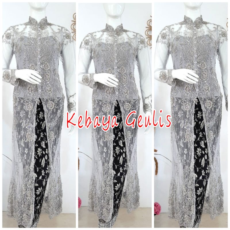 atasan kebaya ibu hajat kebaya besan kebaya payet modern+longtorso