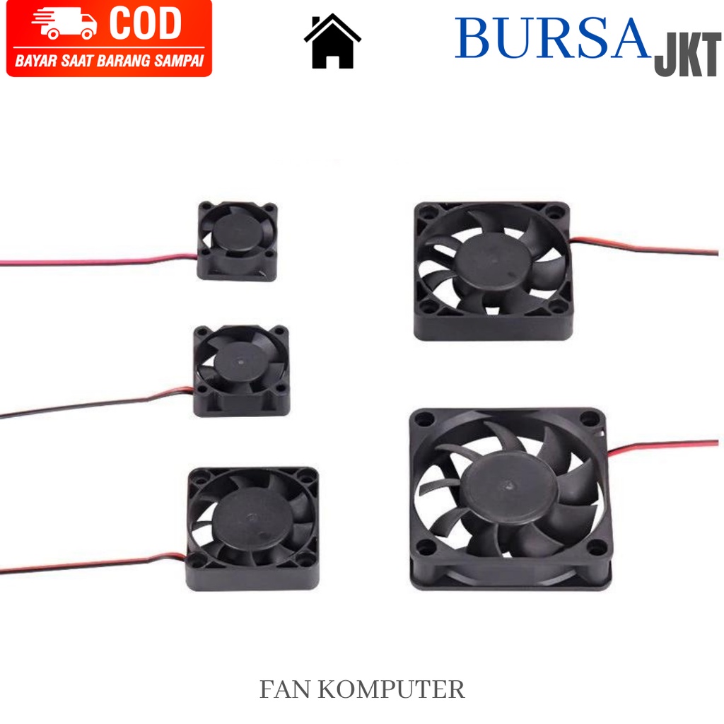 FAN DC 12V 8025 2 PIN MINI UNTUK KOMPUTER PC PRINTER