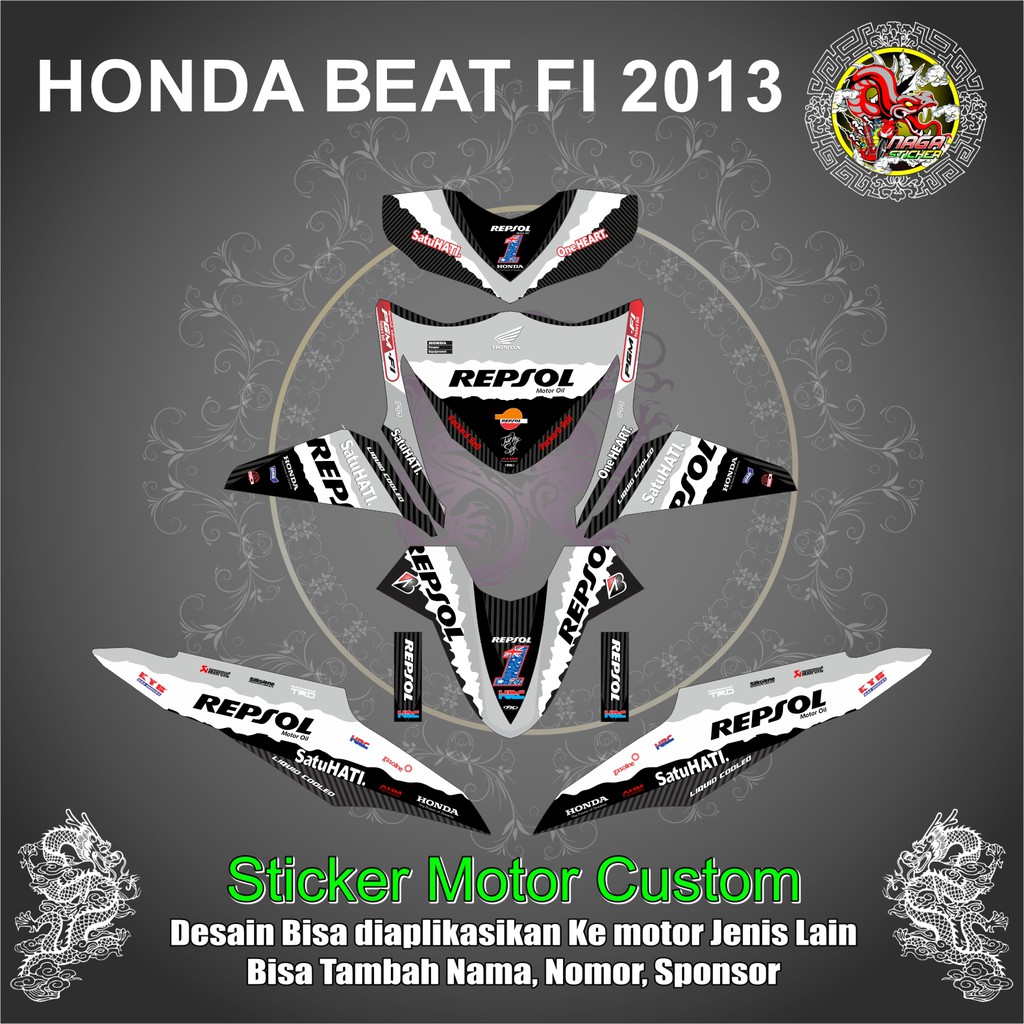 Jual Decal Sticker Full Body Honda Beat Fi Repsol Shopee Indonesia