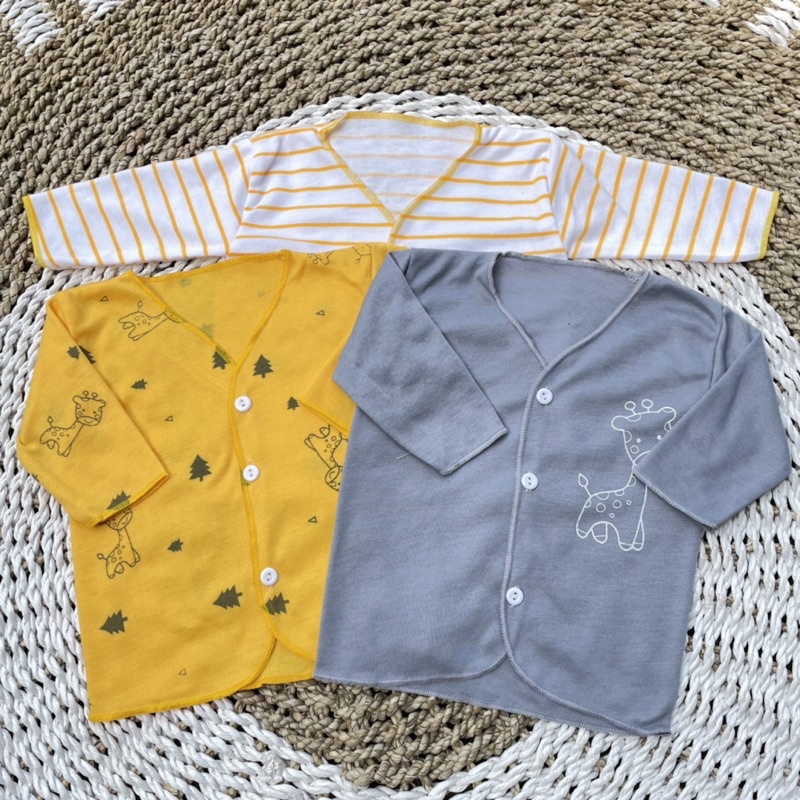 3 PCS Baju Lengan Panjang Bayi Bayi Atasan Bayi Baju Newborn Baju Bayi Baru Lahir Gift Bayi Hadiah Lahiran Bayi DNW BABY