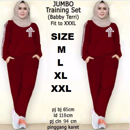 SETELAN OLAHRAGA MUSLIM WANITA BAJU SENAM REMAJA DEWASA ...