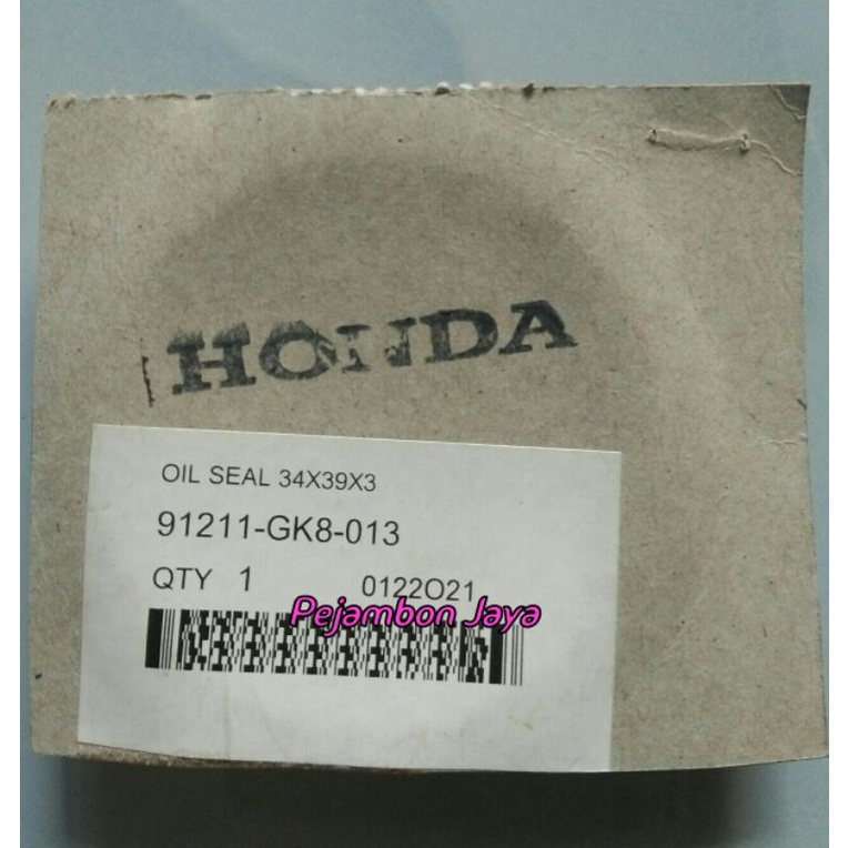 91211GK8013 OIL SEAL 34X39X3