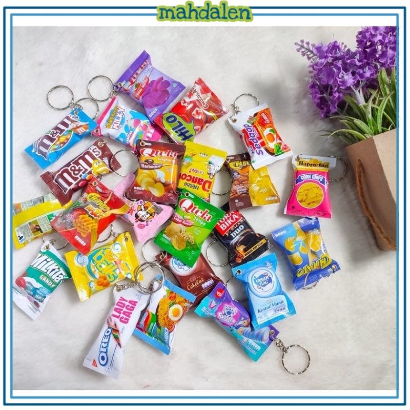 GANCI SNACK   GANTUNGAN KUNCI MOTOR TEMPELAN KULKAS MAGNET MURAH