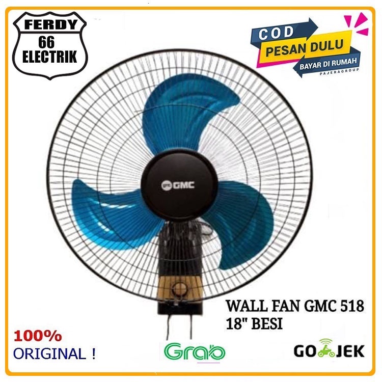 Jual Gmc Inch Kipas Angin Dinding Wall Fan Garansi Resmi Baling Besi Shopee Indonesia