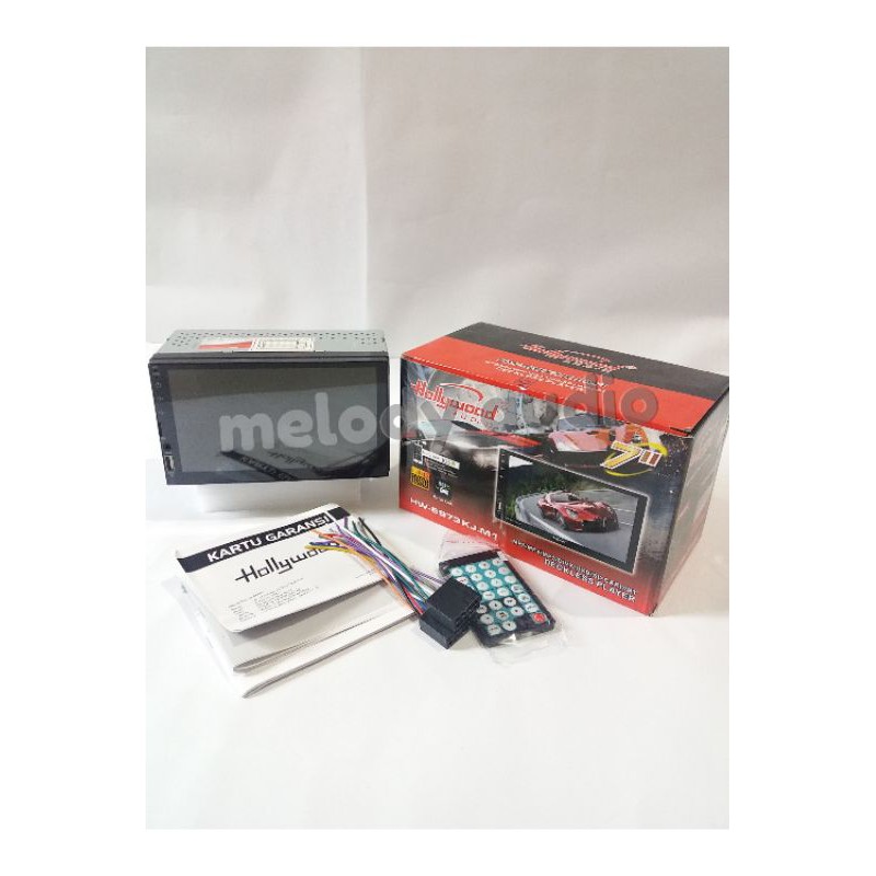 HEAD UNIT DOUBLE DIN DECKLESS HOLYWOOD HW - 6973 KJ.M1