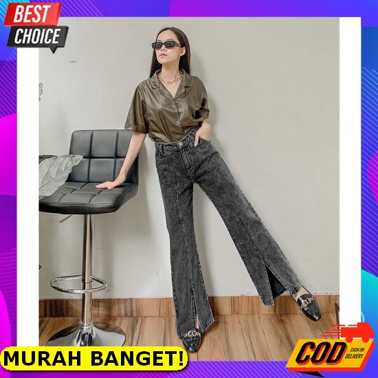 Celana Jeans Wanita Model Terbaru / Celana Levis Perempuan / Skinny Je Fwr - Kulot Jeans Belah