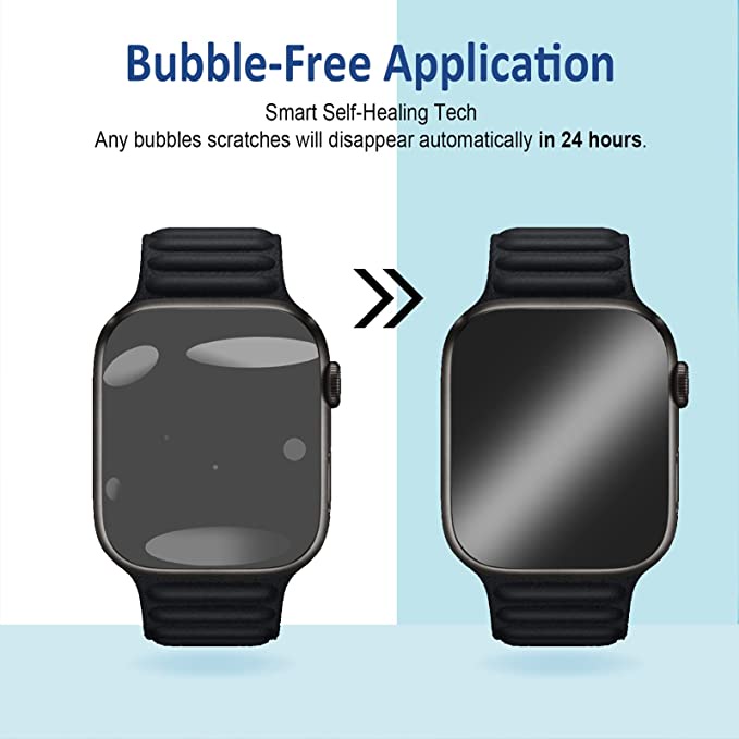 Hydrogel Apple Watch Series 7 8 41 45mm 2021 2022 Free 1pc TRIPLEDI Anti Gores iWatch Screen Protector TPU