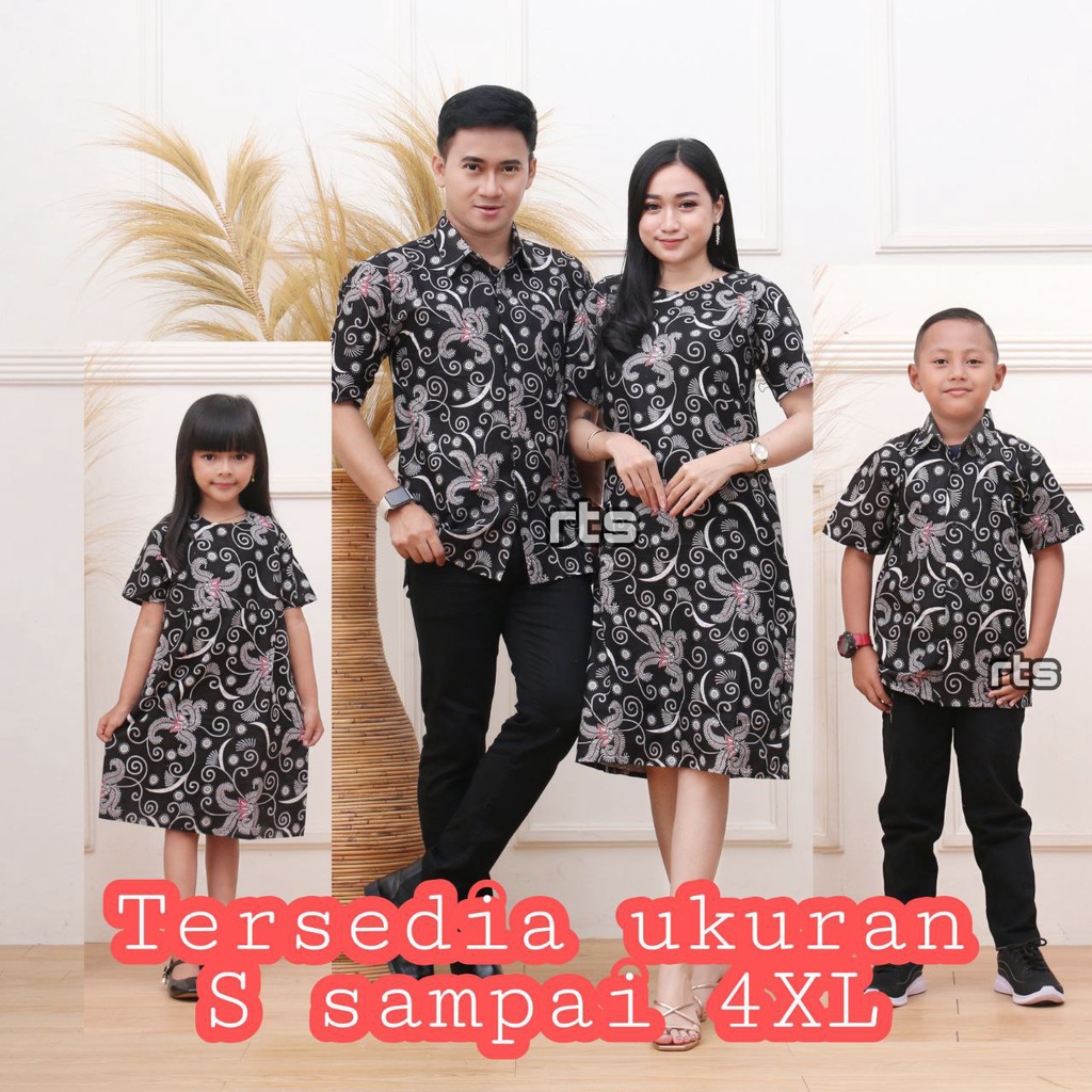 BISA DIBELI TERPISAH BATIK COUPLE FAMILY MOTIF SALJU ABU