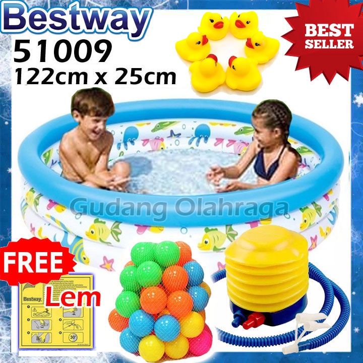 Jual Bestway 51009, 51008 Kolam Renang Anak Dan Bayi Ocean Life - Paket ...