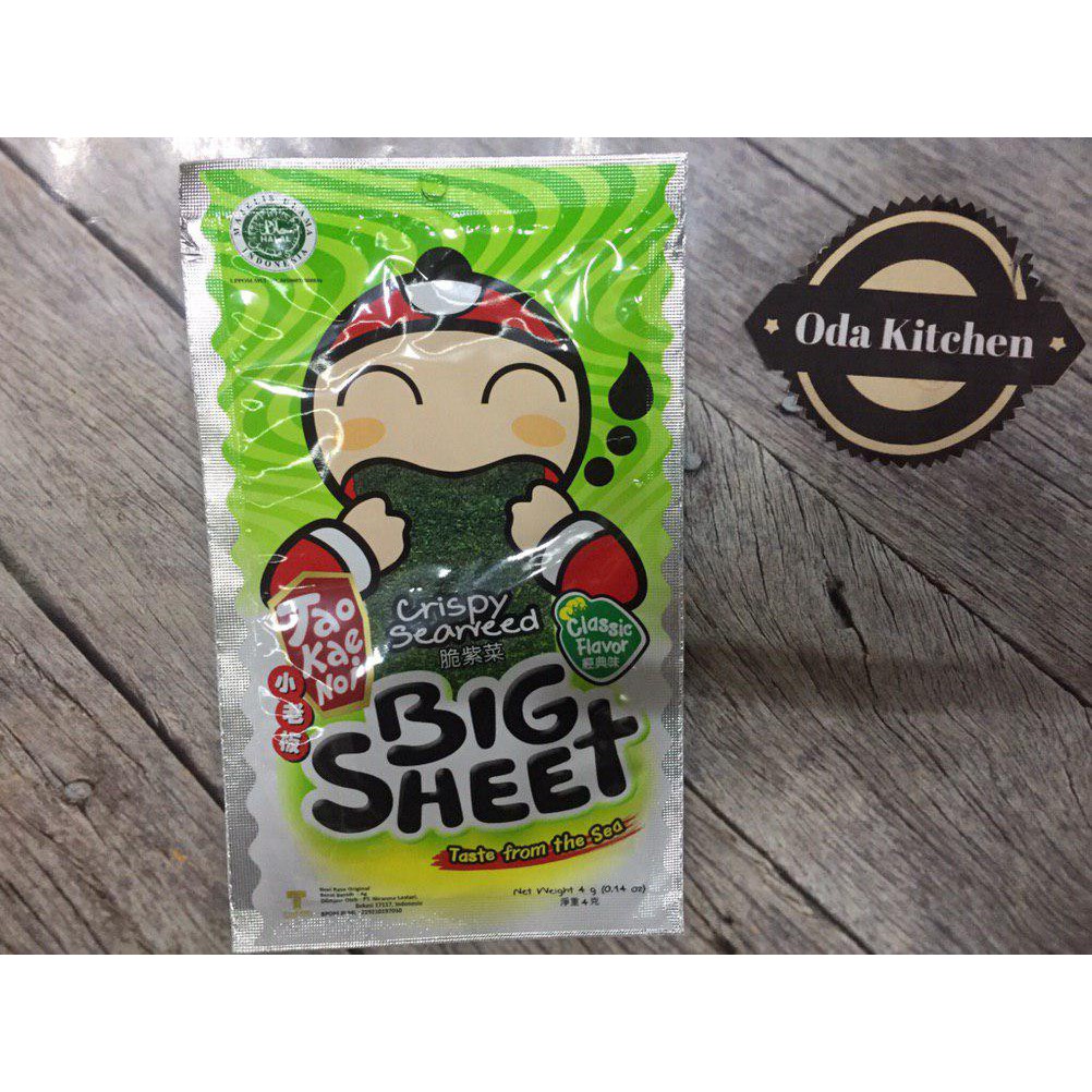 TAO KAE NOI CRISPY SEAWEED BIG SHEET 4GR