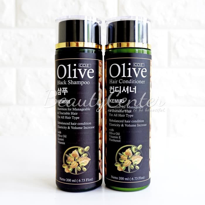 [ SYB ] Paket Kemiri OLIVE Black 2in1 Shampo + Conditioner