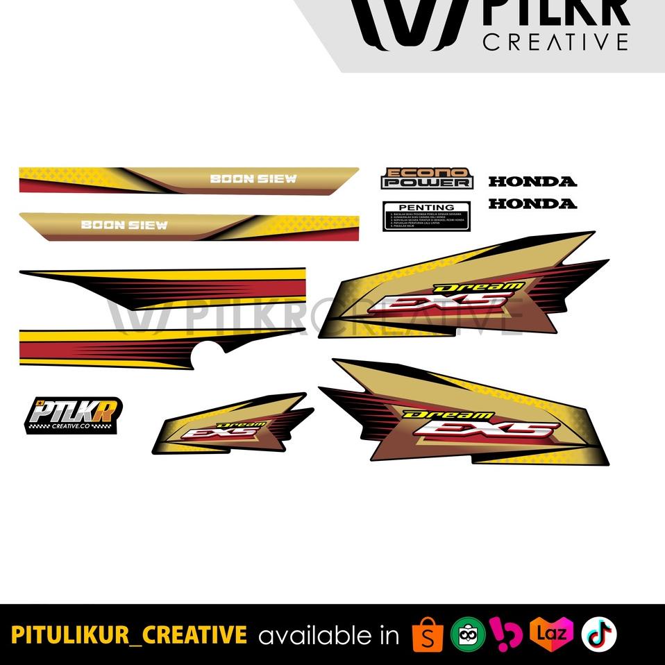 SALEE.. Striping Stiker Honda Dream EX5 Astrea Grand