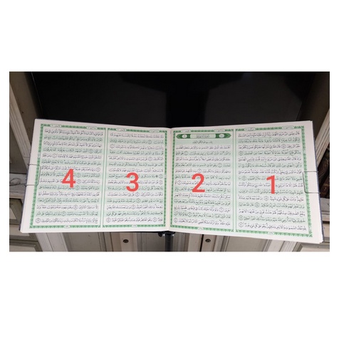 Al Quran Sholat Shalat Mushaf Kabir Satu Muka 4 Empat Halaman Cocok untuk Masjid Mushola dan Wakaf