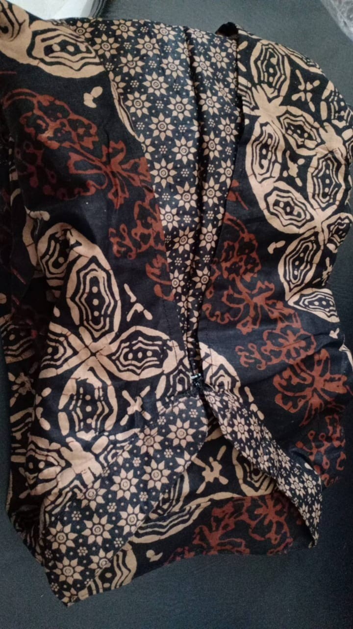 Batik Couple Keluarga Gamis Busui Motif Prasasti Batik Keluarga Seragam