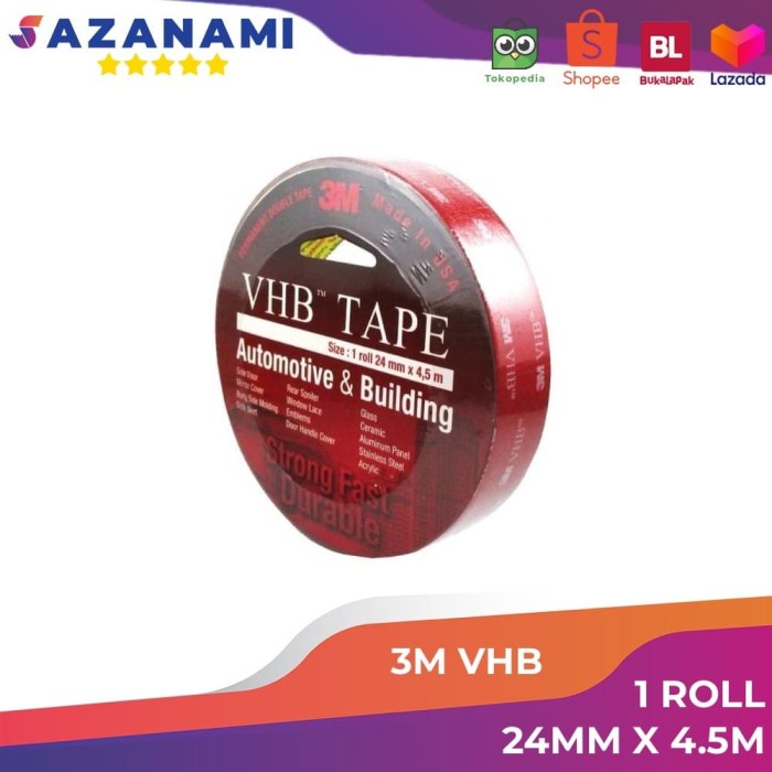 

Bagus Double Tape Busa 3M Vhb 24Mm X 4.5M Foam Tape Trendi