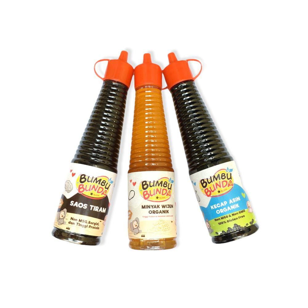 

Bumbu Bunda Kecap Asin Organik / Saos Tiram / Minyak Wijen Organik / Saos Tiram 150 ml NON MSG