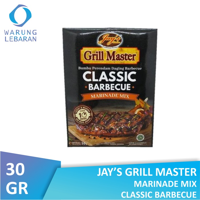

Jay's Kitchen Grill Master Marinade Mix Classic Barbecue 30 gr