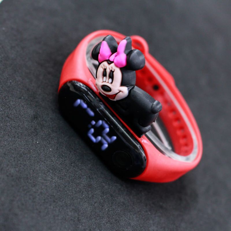 Jam Tangan Anak LED Digital Capsule Kapsul Karakter 3D Model Baru