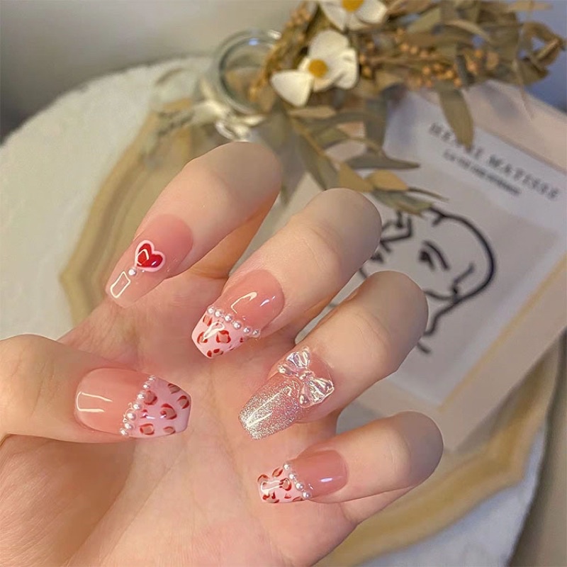 Kuku Palsu 【A99，lem sticker】Nikah kuku Wedding False Nailart Pengantin Tangan