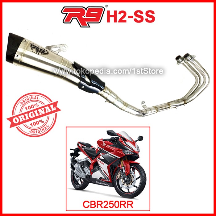 qws199 Original R9 H2 SS CBR250RR Knalpot Racing CBR 250 RR 250RR