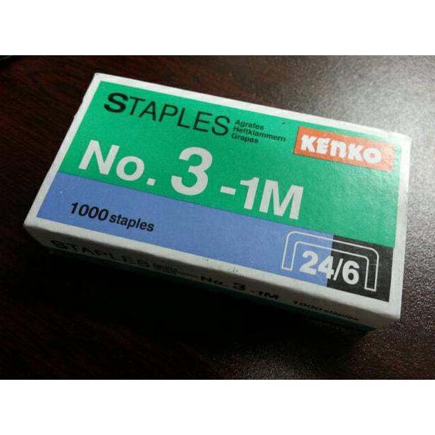 

ISI STAPLES NO.3 BESAR KENKO /KOTAK KECIL ISI 1000PCS PALING MURAH