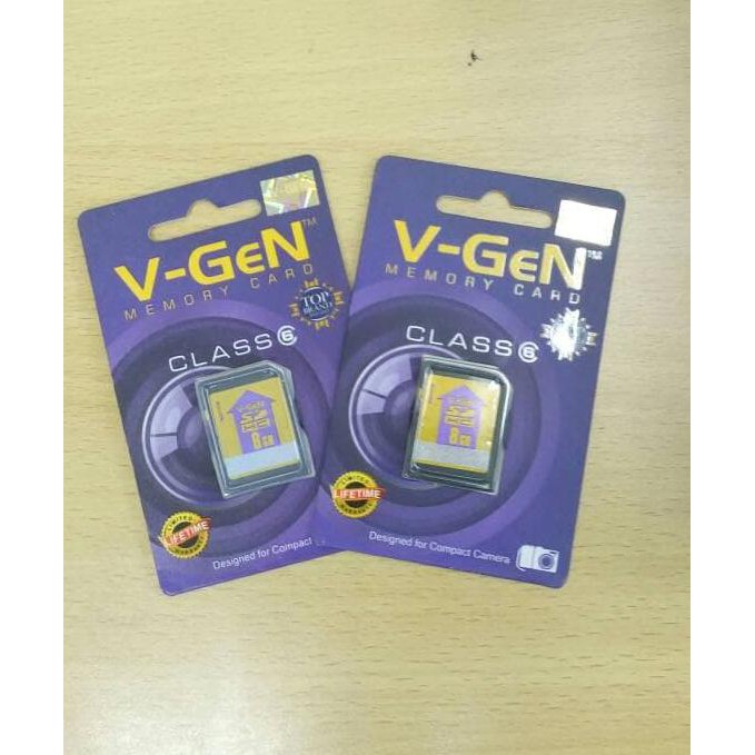 NEW MEMORY VGEN SD CARD 8GB CLASS 6 / 8 GB ORIGINAL/KAMERA/MEMORI/SDCARD MILENIA