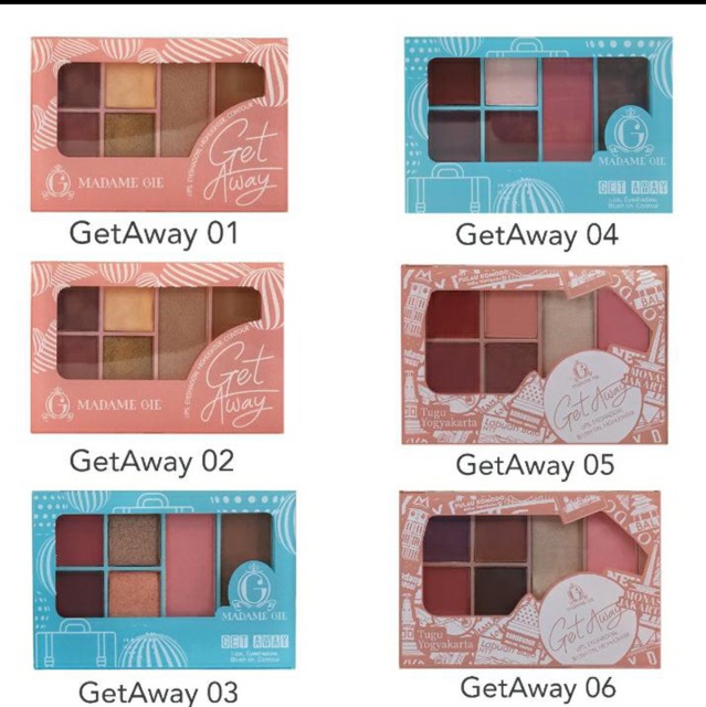 MADAME GIE GET AWAY MAKE UP PALETTE ( BARU )