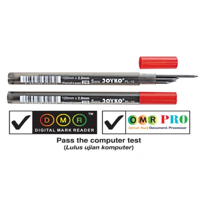 

M4ntap Isi / Refill Lead Pensil Mekanik Joyko 2B PL - 10 2.0 mm &m@