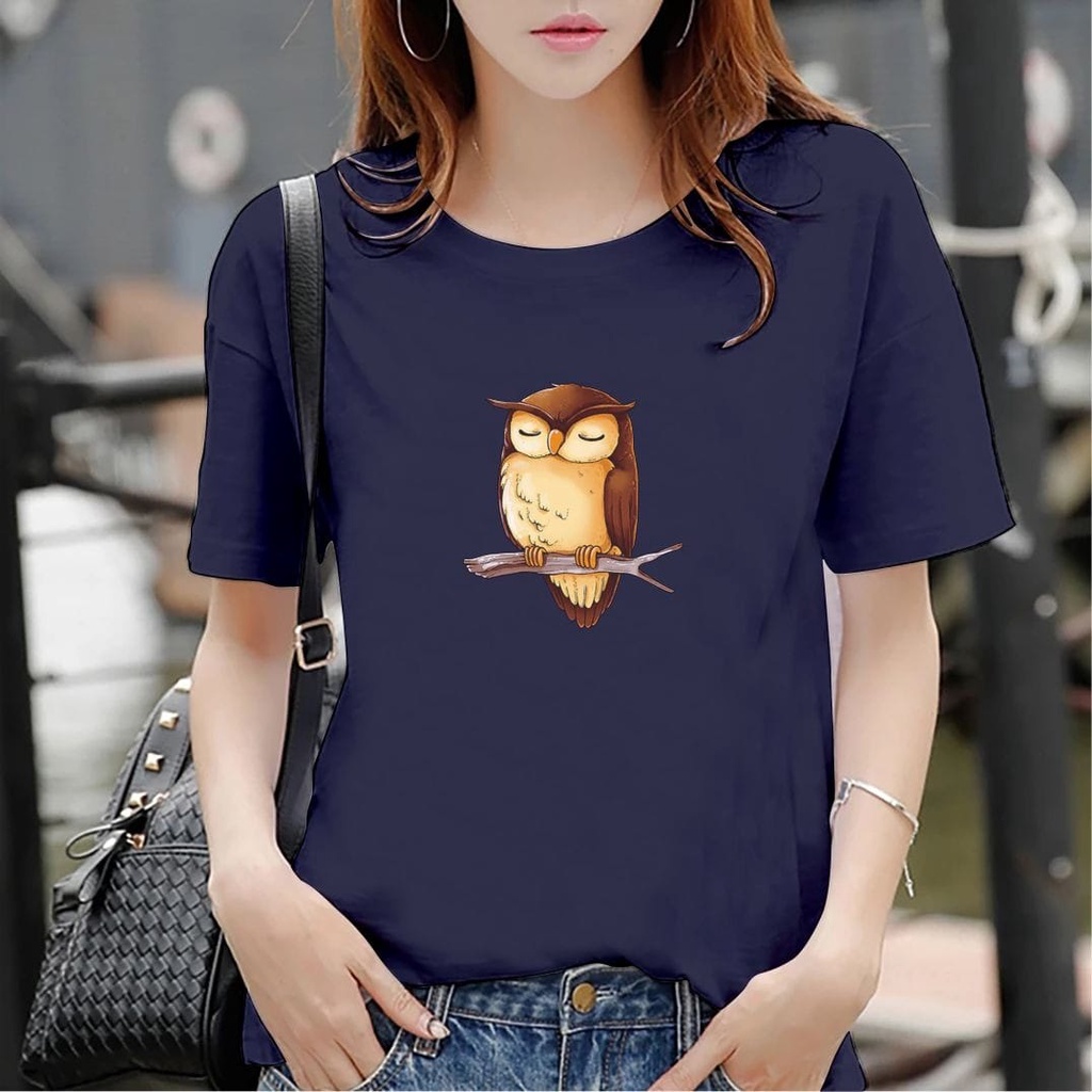 GR  T-shirt  Kaos wanita O-neck cotton  combed 30s