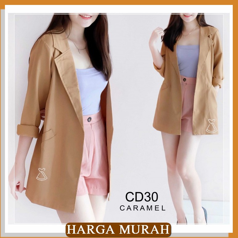 (Cod/Bayar Di Tempat) Tw000466 Terlaris Blazer Korea Import/Blaze VS865 Cd30 - Outer Blazer Basic