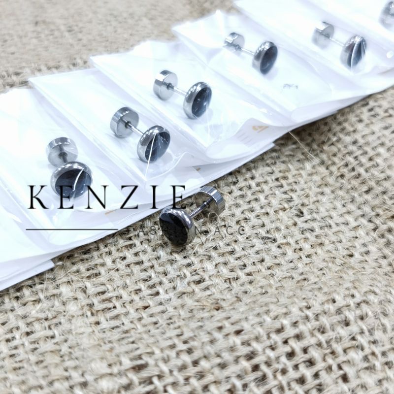 Anting Boy isi 12pcs Anting Roda Cowok Dan Cewek Model Korea Anti Karat