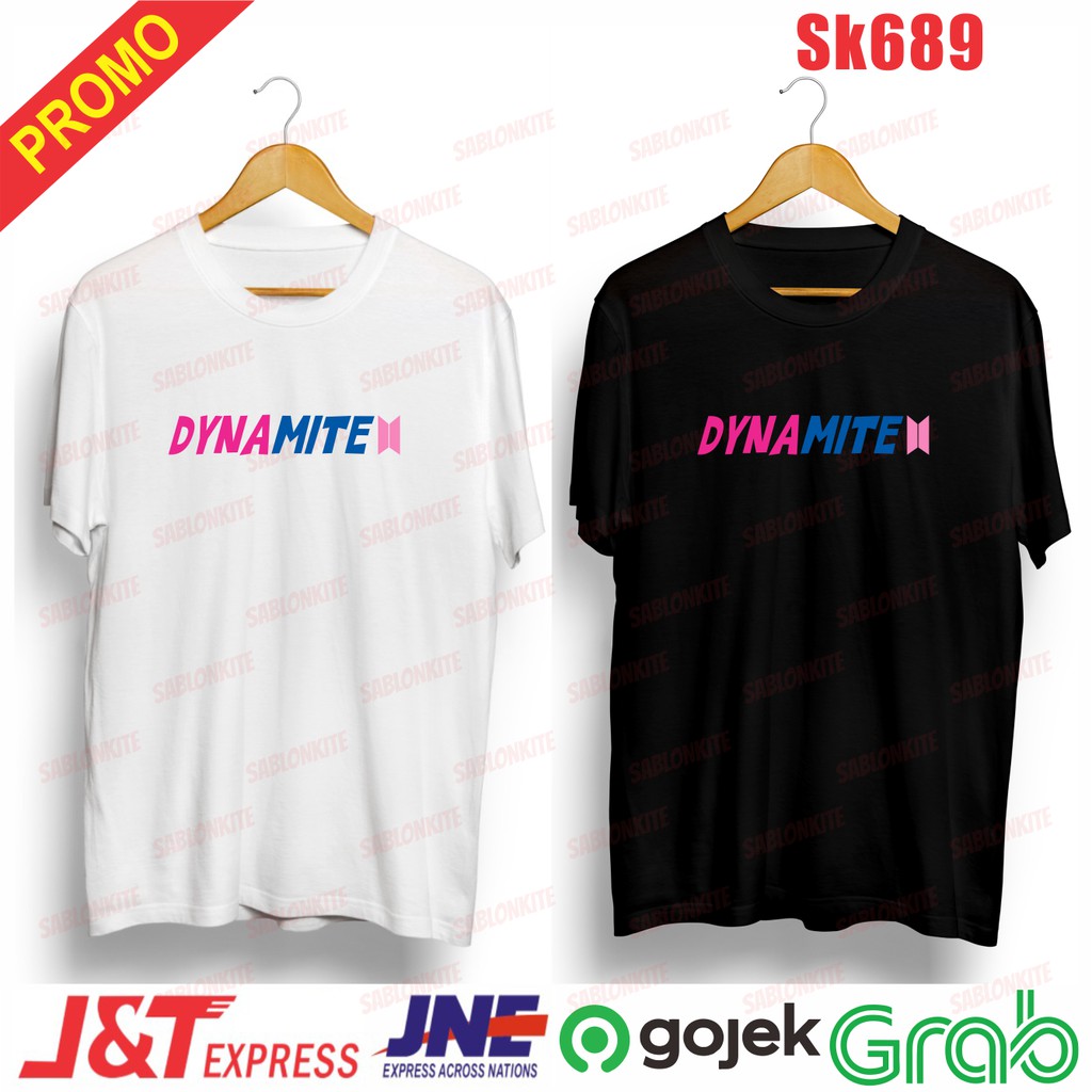 MURAH!!! KAOS KPOP DYNAMITE 2 WARNA sk689 UNISEX COMBED 30S