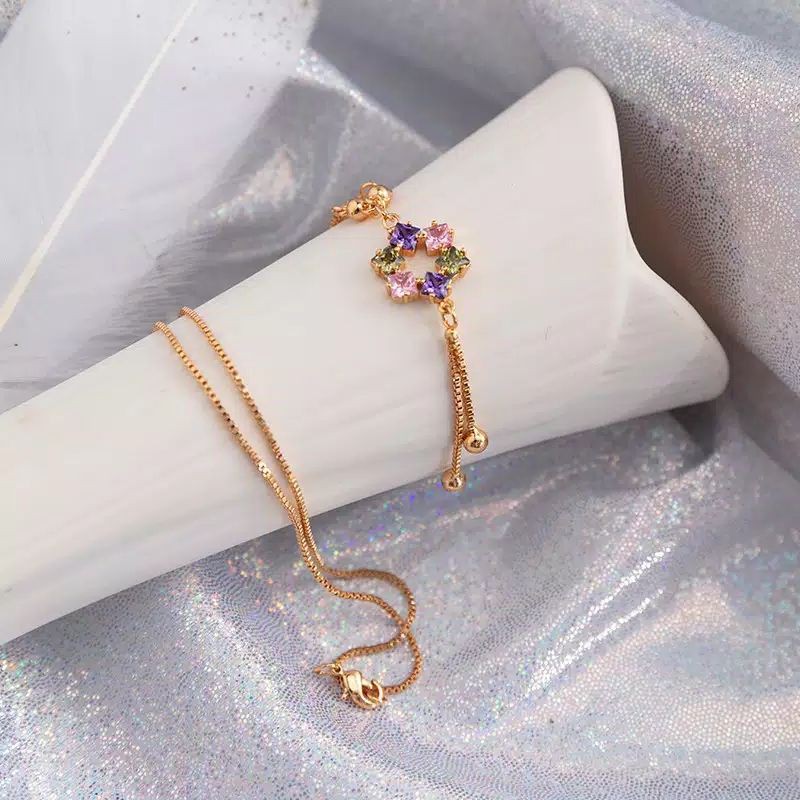 kalung motif batu warna fashion