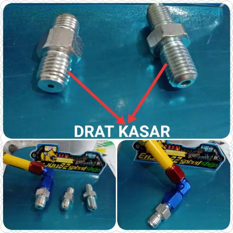Baut Sambungan Selang Rem Psi Ke Kaliper Standar / Variasi Drat Kasar