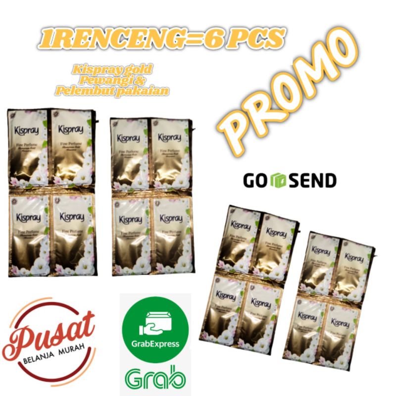 Kispray Sachet gold 11 ml(1Renceng=6 Pcs)