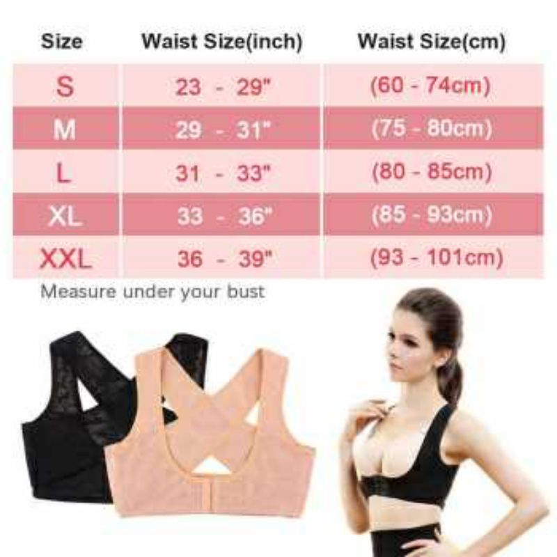 Korset Tali Penegak Punggung Premium Penyangga Body Harness Breast Support