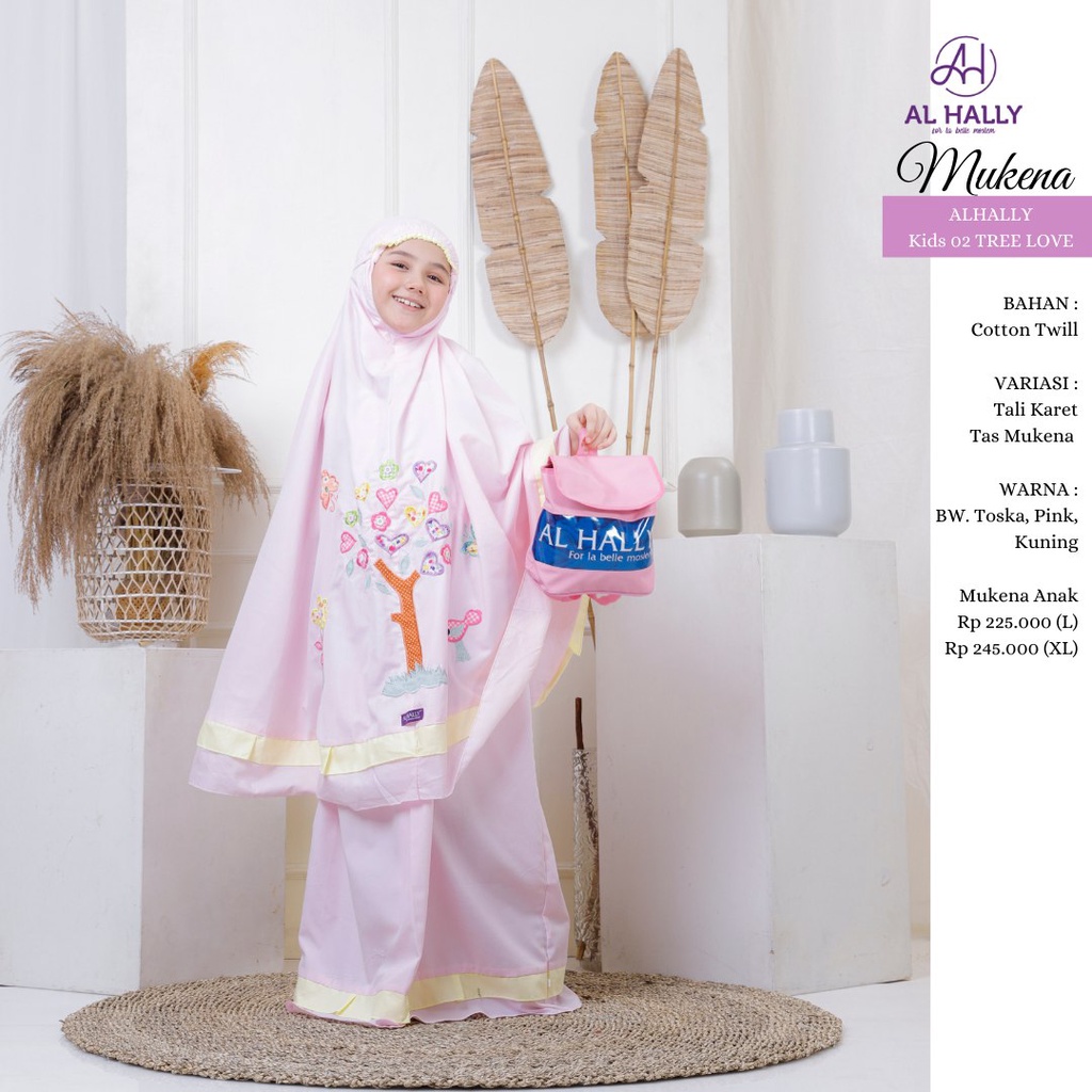 Mukena Anak MKAA 02 TREE LOVE by AL HALLY II COD II Terbaru