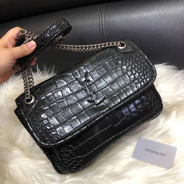 Tas ysl croco