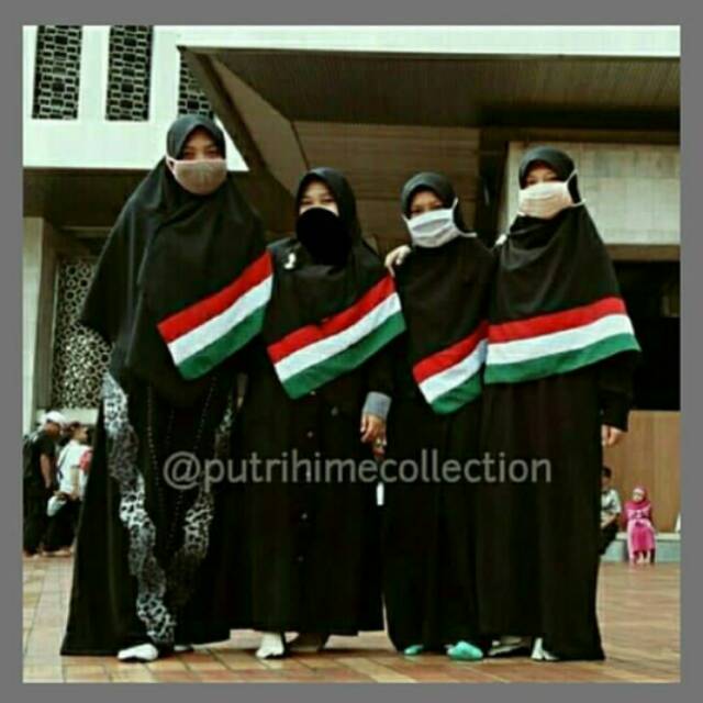 Hijab Palestina kerudung palestina jilbab segi empat palestina