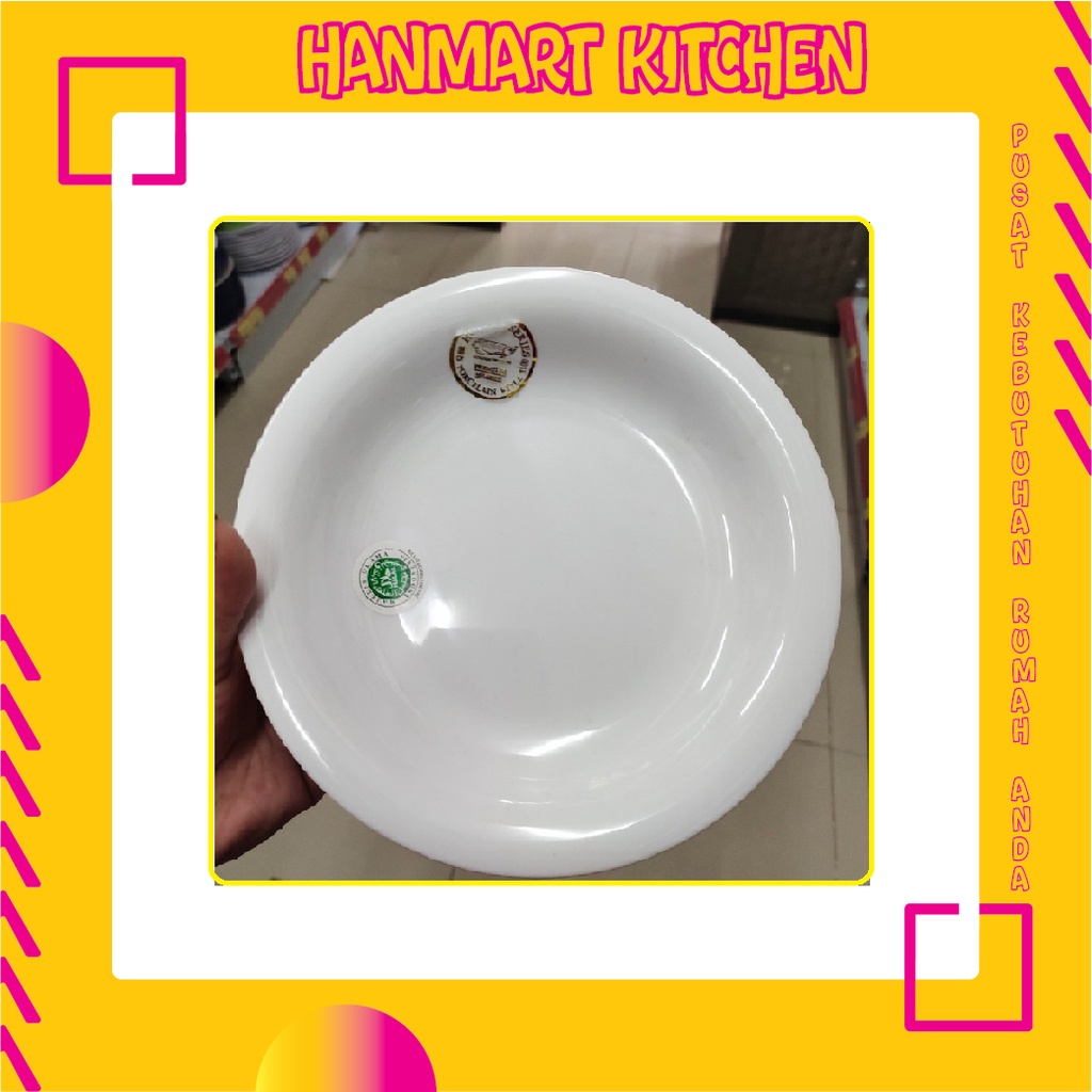 Piring makan 7" putih horeka golden dragon