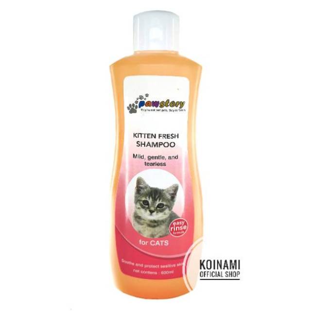 PAWSTORY KITTEN FRESH 600ml / shampo kucing / grooming / hewan / pet / wangi / mandi