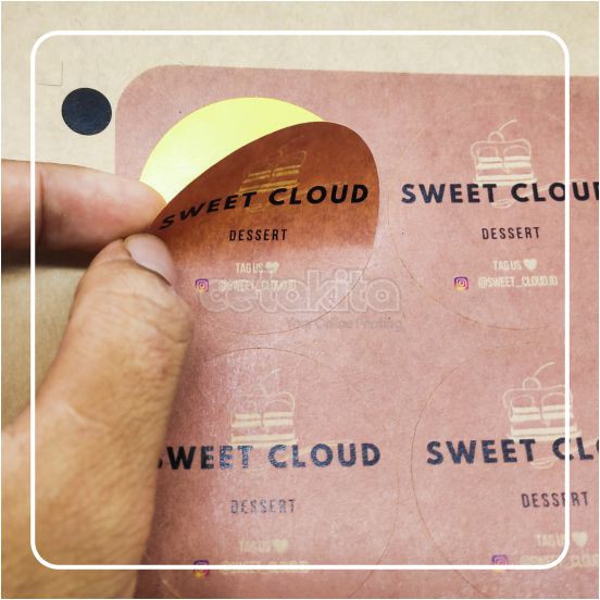 

Label Sticker/Stiker Produk/Kemasan Makanan Minuman 5 x 15cm