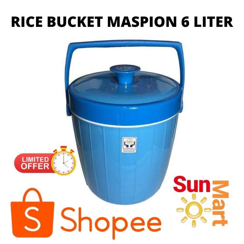 Rice Bucket 6 liter Maspion Tempat nasi Tempat es Maspion