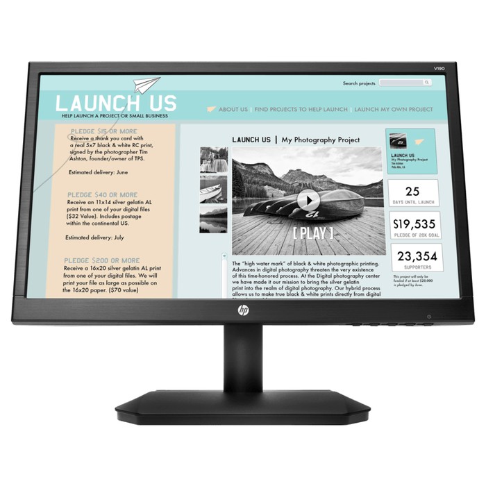 Monitor HP 19 INC" V190