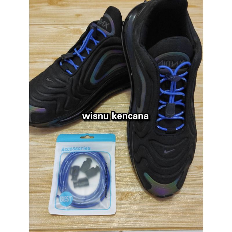 tali sepatu, elastic lock laces , karet, bulat  (kualitas premium)