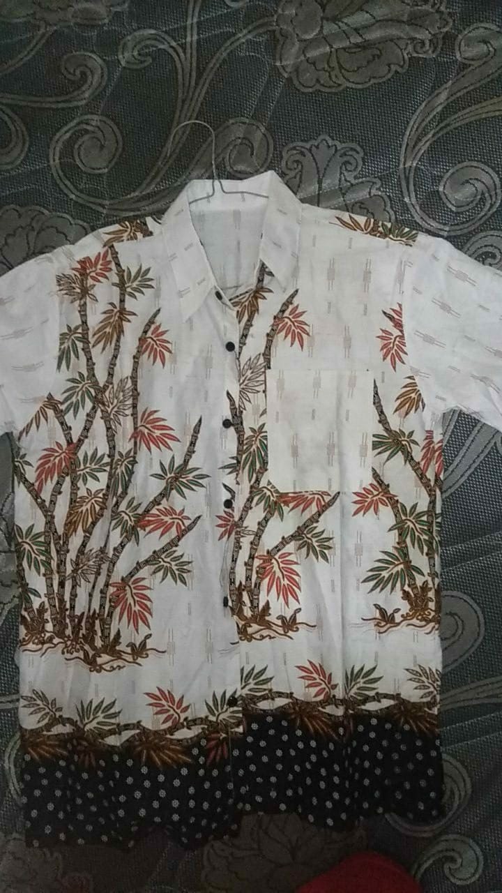 Bisa Pisah Batik Couple Keluarga Motif Bambu
