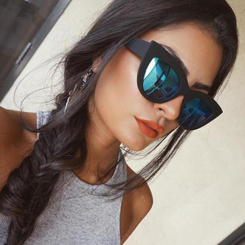 (YUZHU) COD Eropa dan Amerika Retro Cat Eye Sunglasses Kepribadian Fashion Sunglasses untuk Wanita