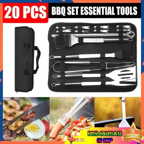 Alat Perlengkapan Masak BBQ Barbecue Grilling Tools Utensil