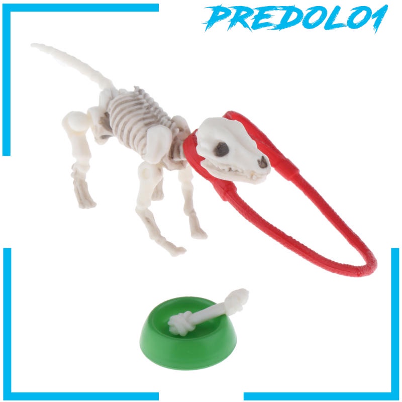 (Predolo1) Action Figure Pose Skeleton Dog Joints Dapat Digerakkan Untuk Koleksi