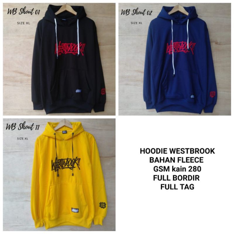 Hoodie westbrook pria&wanita L/XL hoodie grafiti/hoodie pilihan/jemper/jaket